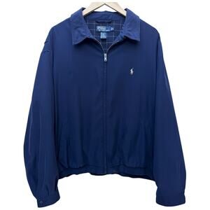 Polo Ralph Lauren Mens Jacket Navy Full Zip Lightweight XL